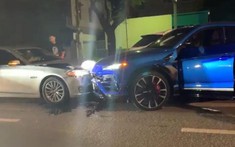 Siêu SUV Lamborghini Urus biển "tứ quý" 6 tông móp đầu xe BMW 523i