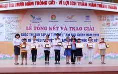 Lễ trao giải cuộc thi Sưu tập và tìm hiểu tem bưu chính năm 2019 với chủ đề “Thiếu nhi Việt Nam làm theo Di chúc Bác Hồ”.