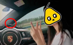 Hot girl nhanh chóng bị cảnh sát "sờ gáy" khi đăng video lái xe Porsche tốc độ cao trên cao tốc