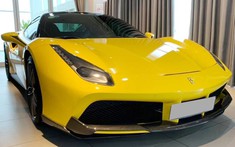 Siêu xe Ferrari 488 GTB màu vàng ở Hà Nội nâng cấp lên gói độ Novitec Rosso hơn trăm triệu đồng