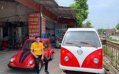 Nam Định: Nam sinh cấp 3 tiếp tục lắp ráp ô tô điện theo kiểu dáng Volkswagen