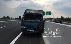 Tông vào dải phân cách trên cao tốc Hà Nội - Hải Phòng, tài xế ô tô tải bị hất văng ra ngoài, tử vong