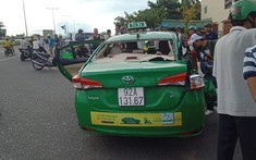 Quảng Nam: Va chạm với ô tô tải, xe taxi Toyota Vios bung túi khí kín cửa sổ