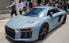 Chỉ sau 1 tháng đổi sang màu vàng, Audi R8 V10 Plus từng của Cường "Đô-la" tiếp tục thay áo mới