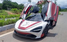 Siêu xe McLaren 720S của đoàn Car Passion vượt biên giới sang Thái Lan và Lào để đi tiền trạm Asean Rally 2020
