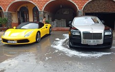 Siêu xe Ferrari 488 GTB đỗ cùng Rolls-Royce Ghost biển "tứ quý" 9 của doanh nhân Đồng Nai