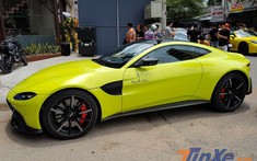 Siêu xe Aston Martin V8 Vantage 2018 của doanh nhân quận 12 tái xuất tại Bình Dương