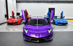 Cận cảnh bộ 3 siêu xe hàng hiếm Lamborghini Aventador SVJ của nhà giàu Thái Lan