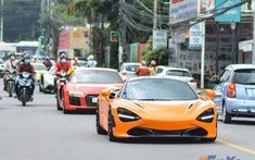 Chi tiết dàn siêu xe hơn 90 tỷ đồng đến dự khai trương nhà hàng của Cường "Đô-la" ở Bình Dương