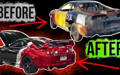 Chứng kiến quá trình phục chế ngoạn mục một chiếc Toyota Supra "đồng nát" thành "quái vật drift"