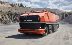 Diện kiến xe tải tự động không người Scania AXL đến từ tương lai