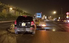 Video SUV 7 chỗ Chevrolet Captiva tông đuôi xe đầu kéo khiến 4 người bị thương tại Hà Nội