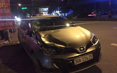 Video quay cảnh chiếc Toyota Vios của Chủ nhiệm UBKT Đảng ủy khối tông xe máy khiến 1 người tử vong tại Hà Tĩnh