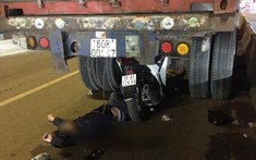 Sài Gòn: Xe ga Honda SH rúc gầm xe container đang đỗ, một cán bộ công an tử vong