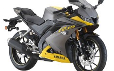 Sport bike Yamaha R15 mới với màu Xám Vàng tuyệt đẹp