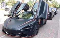 McLaren 720S cùng cặp đôi Rolls-Royce Phantom mạ vàng, độ bản "Rồng" xếp hàng dài tại Hà Nội
