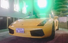 Siêu xe Lamborghini Gallardo biển Lào xuất hiện tại thành Vinh