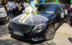 Cận cảnh xe hoa Mercedes-Maybach S600 hơn 14 tỷ đồng của chồng ca sĩ Bảo Thy