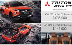 Phiên bản đặc biệt Mitsubishi Triton Athlete ra mắt với giá tương đương 795 triệu đồng