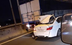 Xe sang BMW tông đuôi ô tô tải trên cao tốc Long Thành - Dầu Giây, tài xế tử vong