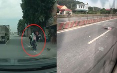 Video: Xe máy "phóng bạt mạng", va chạm với ô tô tải, nữ sinh tử vong tại Thanh Hóa