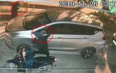 Hai tên trộm phối hợp nhịp nhàng "vặt gương" xe Mitsubishi Xpander trong vòng 12 giây