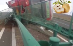 Tài xế xe tải khai do ăn lê bị mắc nghẹn nên gây tai nạn