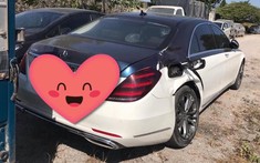 Quảng Ninh: Xe tải tông Mercedes-Benz S450 móp cửa, bung hết túi khí, thiệt hại gần nửa tỷ đồng