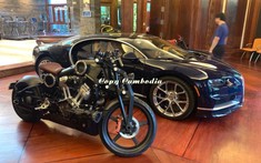 Siêu mô tô Curtiss Warhawk hơn 2,4 tỷ đồng của chủ xe Bugatti Chiron tại Campuchia