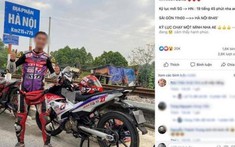 Tô Hà Đông Nghi chạy xe Exciter 150 từ Nam ra Bắc trong 20 giờ đồng hồ bị CSGT xử phạt
