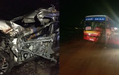 Bắc Giang: Xe con Hyundai Accent đấu đầu ô tô chở công nhân, tài xế tử vong trong cabin