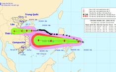 Bão số 8 giật cấp 11 đang hướng vào Hà Tĩnh - Quảng Trị