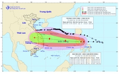 Bão Molave (Bão số 9) đi vào Biển Đông và tiếp tục mạnh thêm