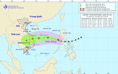 Bão số 10 giật cấp 12, hướng vào Đà Nẵng – Phú Yên