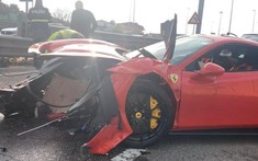 Siêu xe Ferrari 488 Pista "tử nạn" ở Ý khiến không ít người xót xa