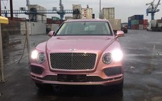 Bentley Bentayga màu hồng có 1 không 2 tại Việt Nam về nước "ăn" Tết Nguyên đán