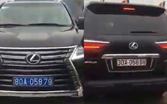 Vụ "chuyên cơ mặt đất" Lexus LX570 đầu biển xanh, đuôi biển trắng: Cục CSGT xác định biển trắng là giả