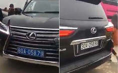 Video "chuyên cơ mặt đất" Lexus LX570 với đầu biển xanh, đuôi biển trắng gây xôn xao