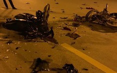 Vĩnh Phúc: 2 xe máy tông nhau ở tốc độ cao, 3 thanh niên vong