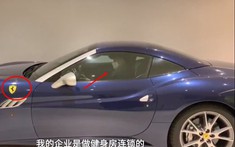 Đại gia Trung Quốc lái siêu xe Ferrari California đi làm nhân viên kiểm dịch corona