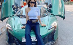 Diệp Lâm Anh khoe dáng bên siêu xe chục tỷ McLaren 650S Spider của chồng
