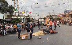Bình Dương: Người đàn ông điều khiển xe máy bị xe container cán qua người dẫn đến tử vong
