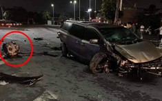 Đồng Nai: Kia Sedona gặp nạn khiến động cơ văng ra ngoài, tài xế thoát chết thần kỳ