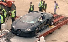 Mới về nước, chiếc Bugatti Veyron trị giá 2,8 triệu USD này đã bị tịch thu và có thể bị nghiền nát