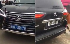 Người lái Lexus LX570 đầu biển xanh, đuôi biển trắng bị phạt 5 triệu đồng, tước bằng lái 2 tháng