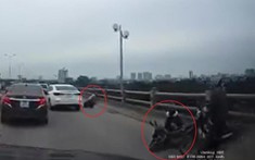 Video vụ tai nạn trên cầu Thanh Trì khiến cư dân mạng tranh cãi gay gắt