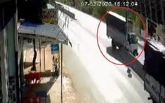 Video ô tô tải chạy ngược chiều, gây tai nạn liên hoàn khiến 1 người tử vong tại Bình Thuận