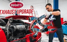 Lắng nghe âm thanh "gào thét dữ dội" của chiếc Bugatti Veyron độ ống xả titan lộ thiên đầu tiên trên đời