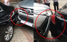Quận 1: Toyota Fortuner tông vào đuôi xe Mercedes-Benz E200 đang đỗ tại khách sạn