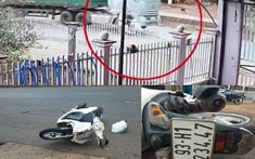 Video: Xe đầu kéo tông đôi nam nữ đi xe máy tại Bình Phước, 2 người bị thương nặng